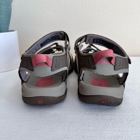 Teva Light Brown Adjustable Ankle Strap Sport Sandals Women’s 9 - Picture 10 of 14